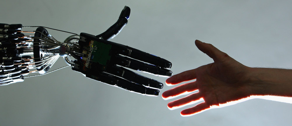 robot human handshake